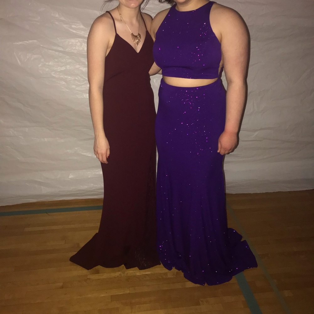 A purple Splash prom dress, only wore once!